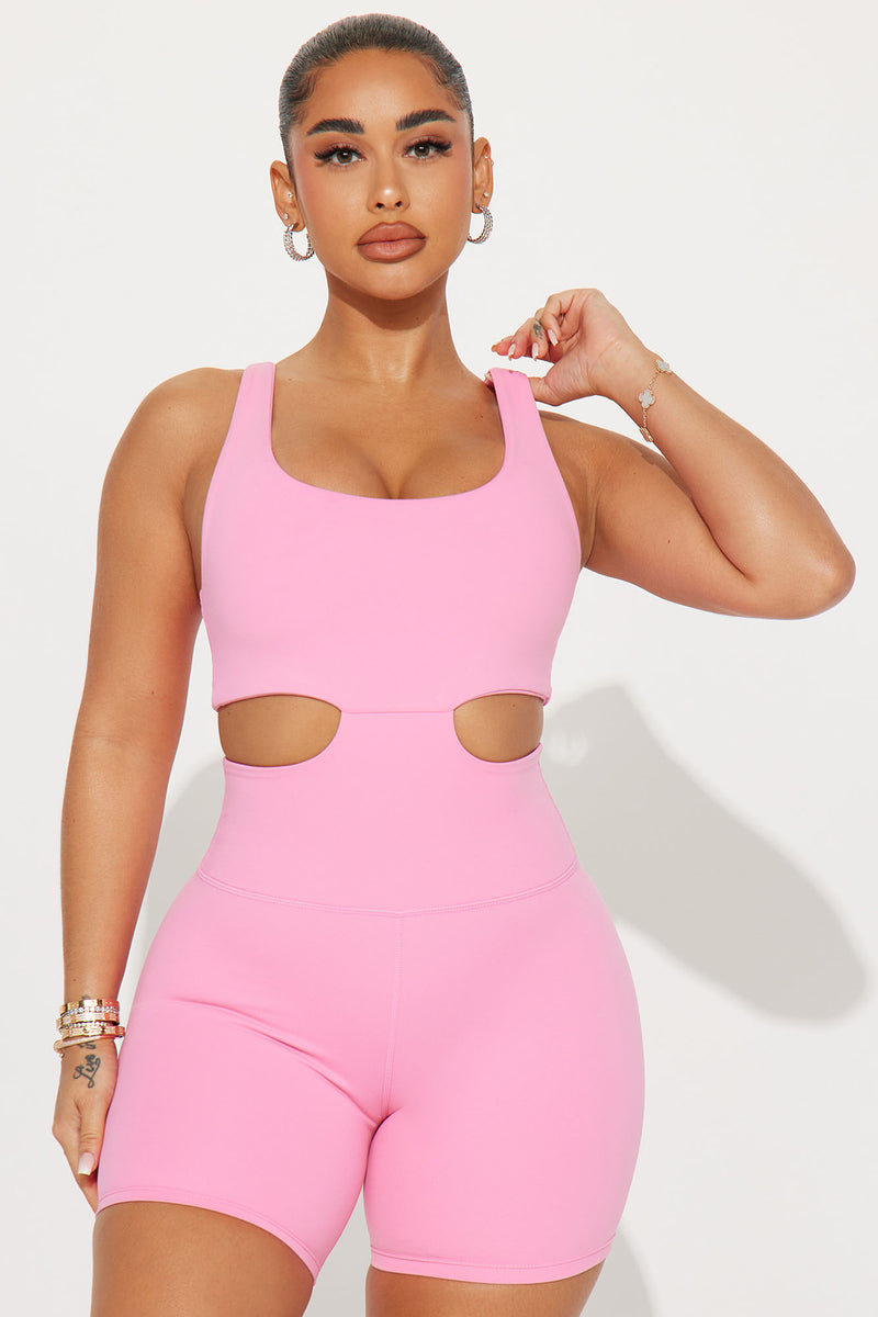  Pink Jumpsuits For Women Teen Girls Bodysuits Sexy Unitard  Workout Rompers Shorts Summer Outfits Soft Fashion Preppy Clothes