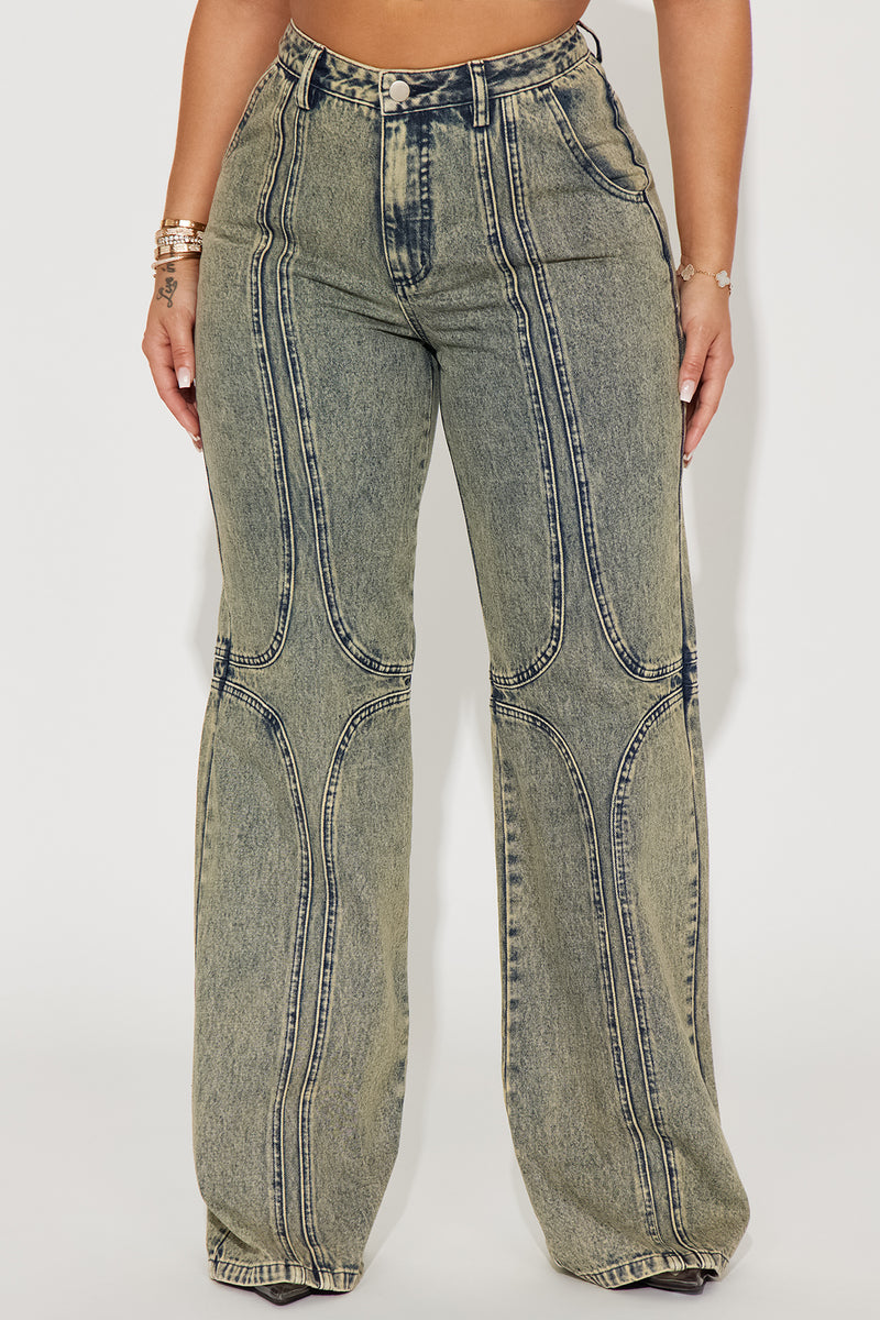 Exclusivity Tinted Baggy Jeans - Vintage Wash | Fashion Nova 