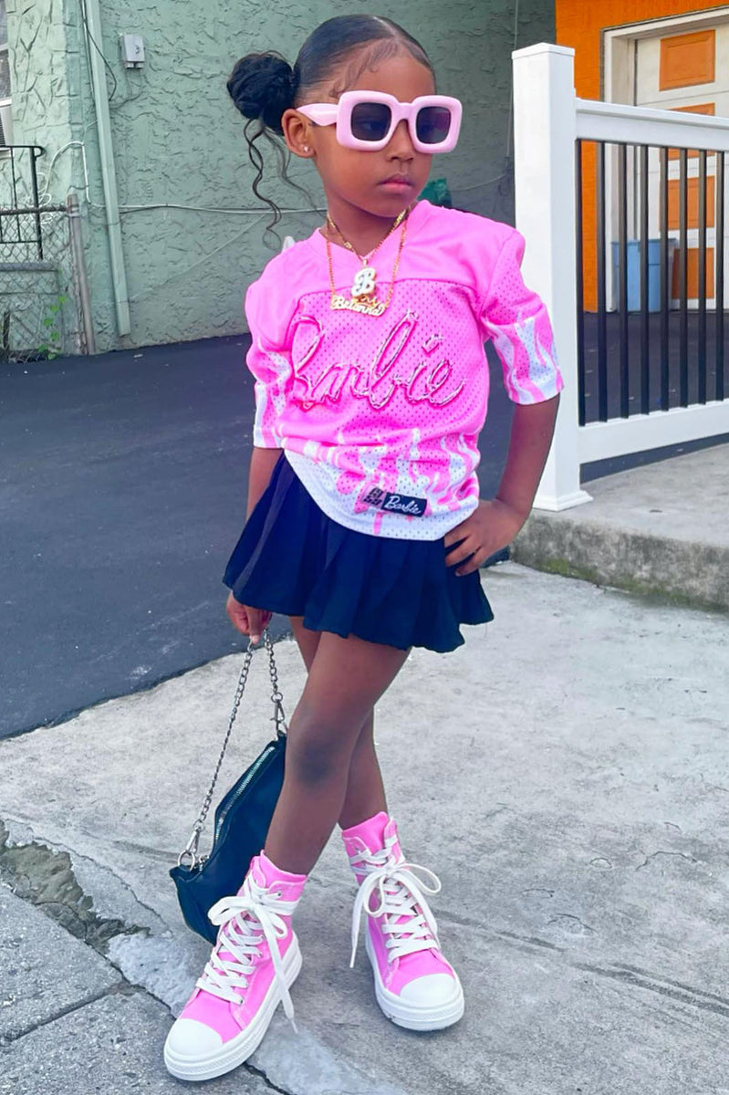 Mini Barbie Graffiti Tee - Pink, Fashion Nova, Kids Tops & T-Shirts