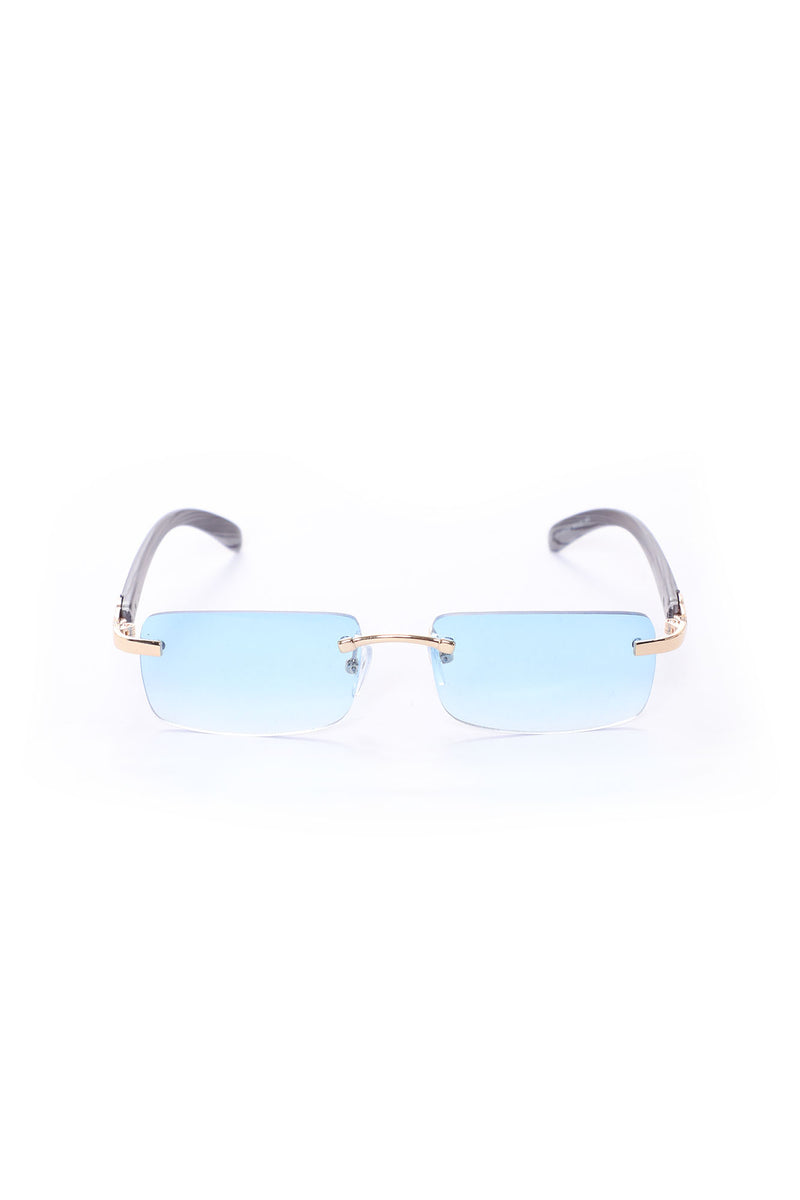 Hadid Sunglasses - Black/Blue  Fashion Nova, Mens Sunglasses