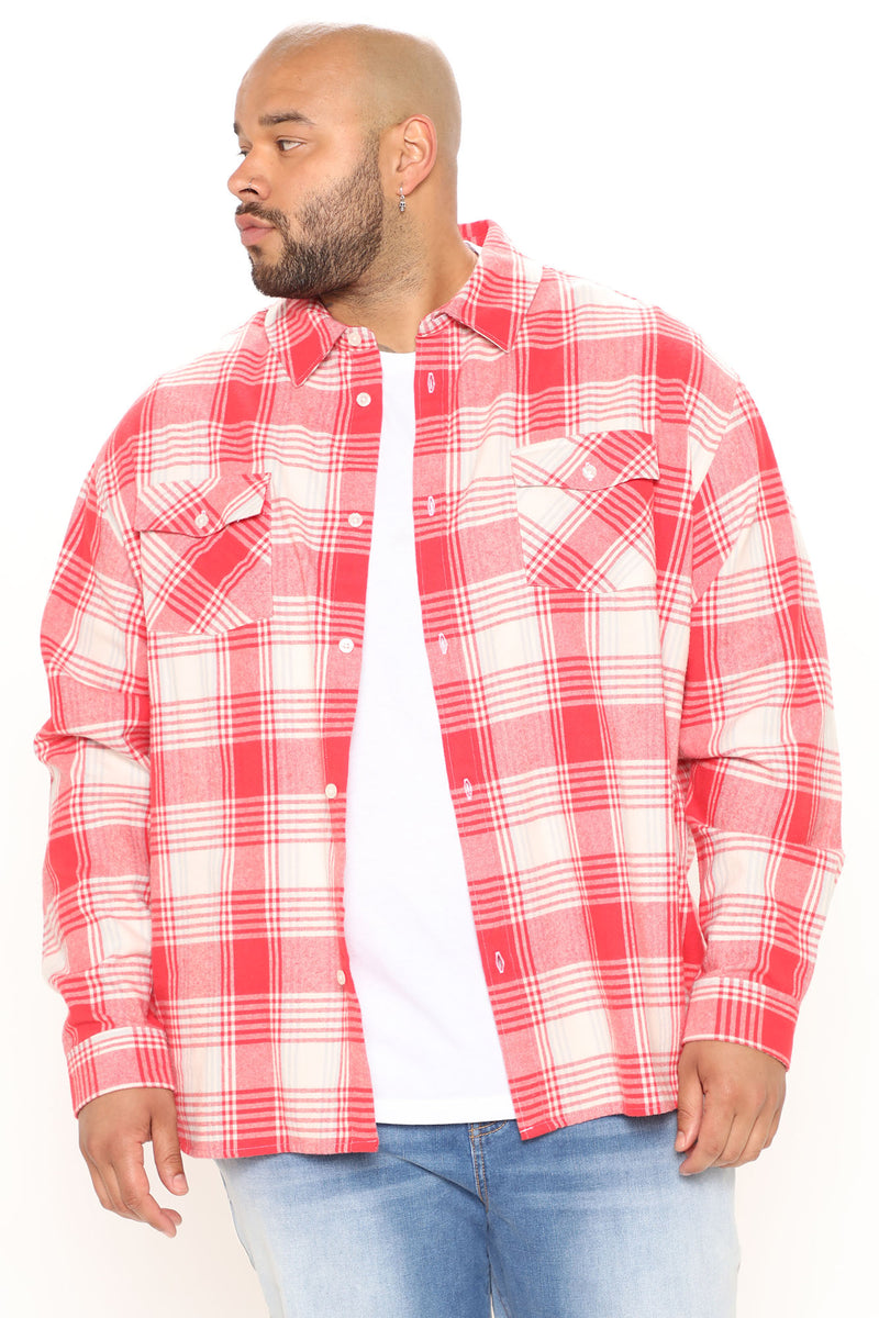 H Icon Woven Flannel Long Sleeve Shirt