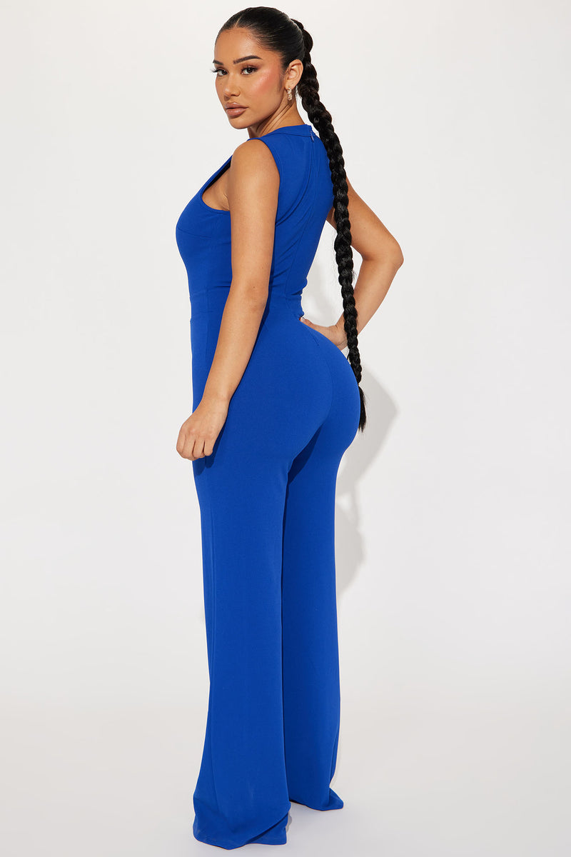 Fashion Nova Royal Blue Plus Size Jumpsuit Size 3X for Sale in