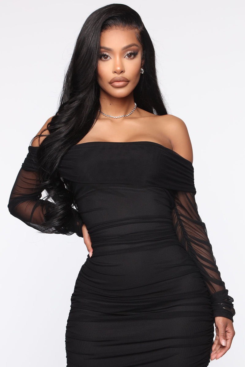 Top Trend Ruched Maxi Dresssexy Strapless Ruched Mesh Bodycon