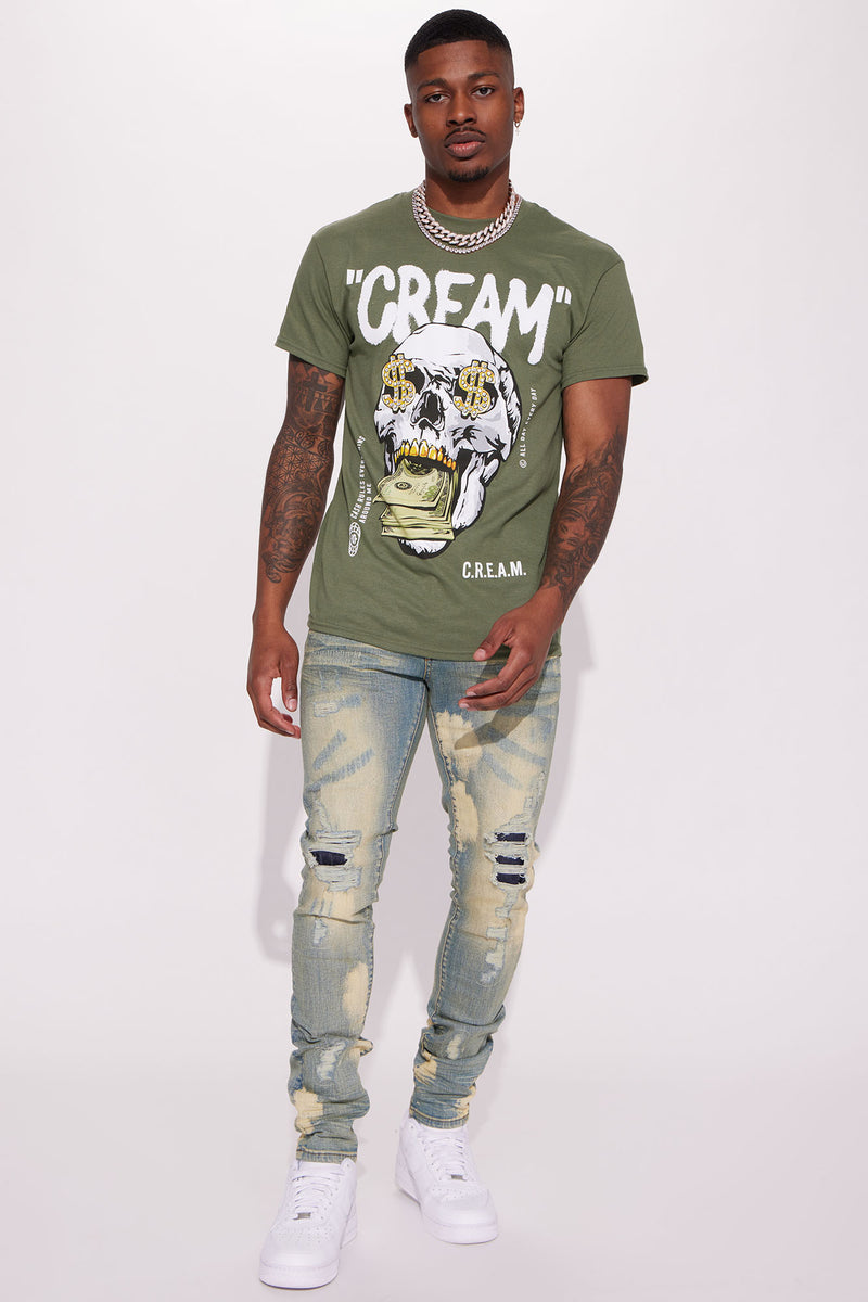 CREAM All Day Graphic Tee - Olive