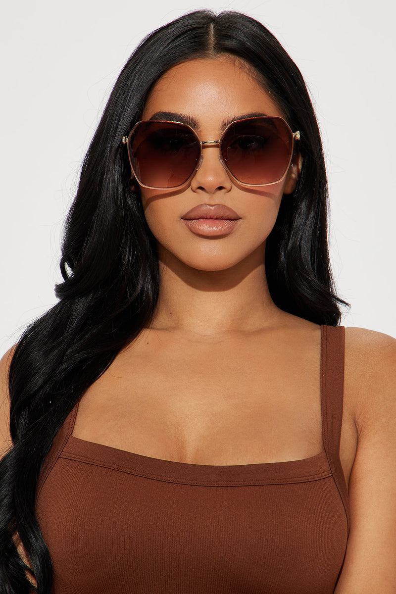 Hitting The Beach Sunglasses Brown Fashion Nova Sunglasses