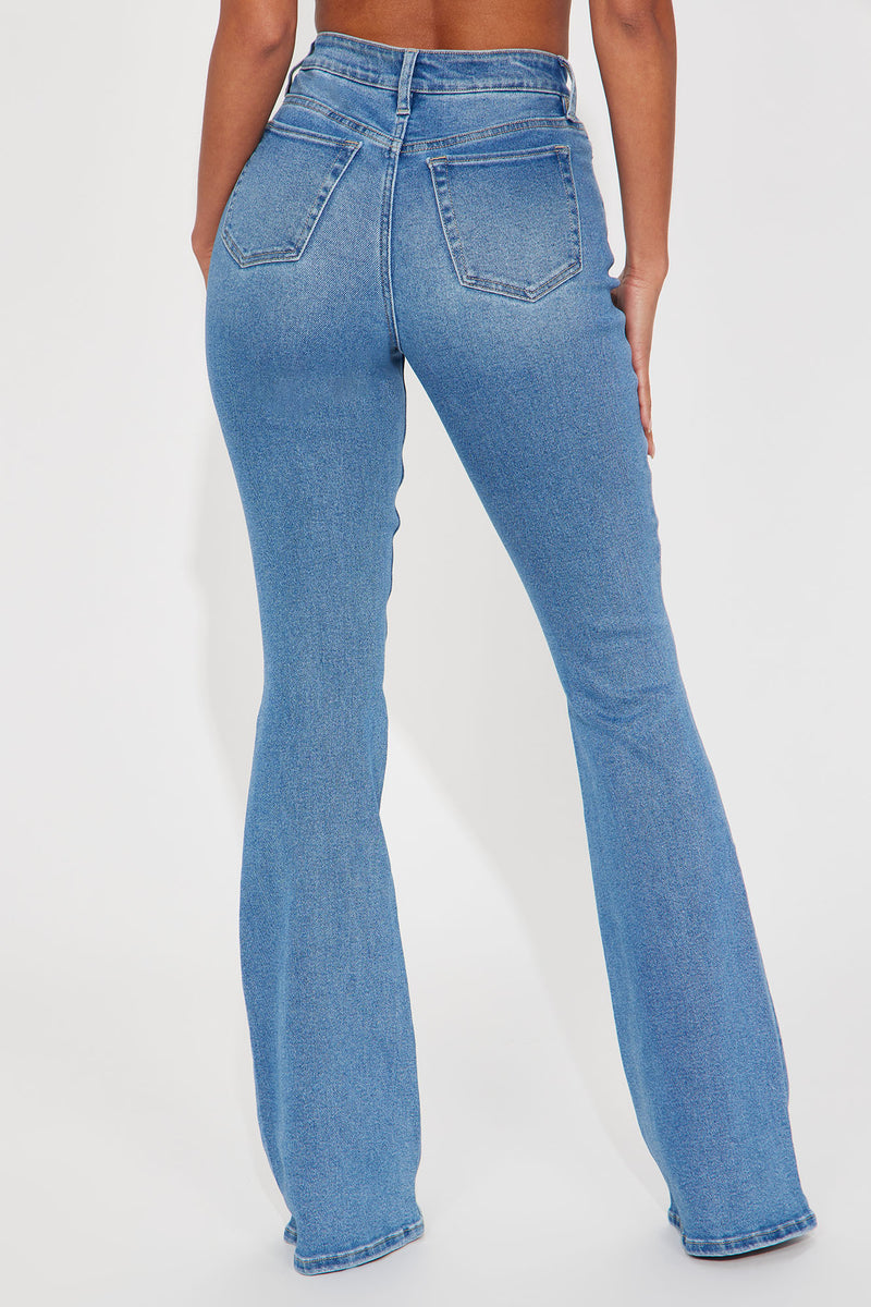 Tall Girl Bye High Rise Flare Jeans - Light Blue Wash, Fashion Nova, Jeans