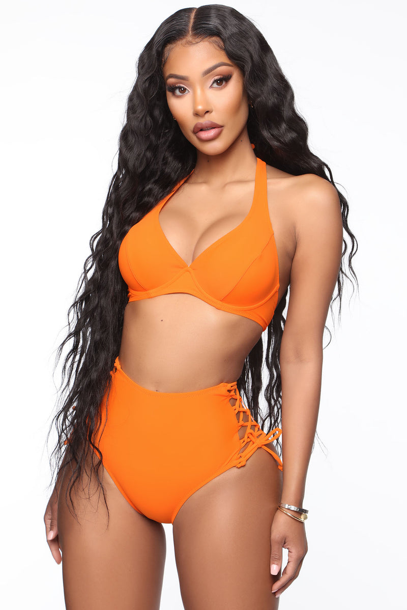 Libra Bikini - Orange, Fashion Nova, Swimwear