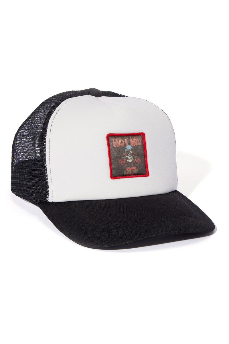 NY Trucker Hat - Black/Black, Fashion Nova, Mens Accessories