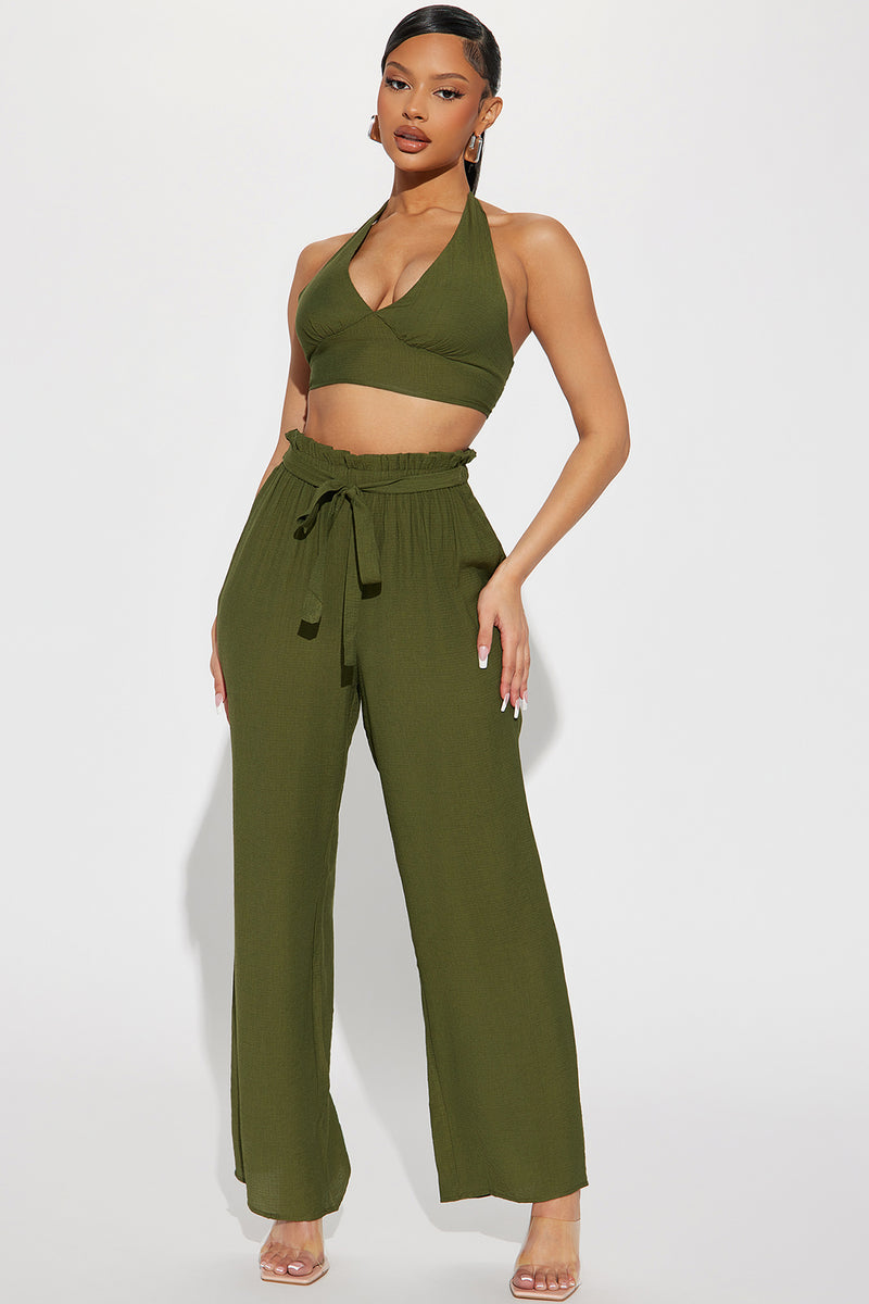 Another Dream Pant Set - Olive