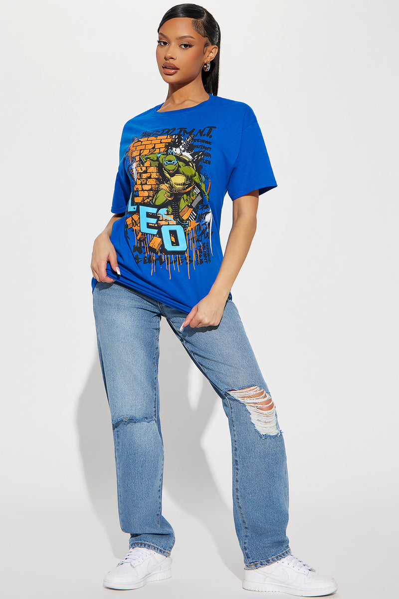 Shop Graphic Tees Teenage Mutant Ninja Turtles Tee NJSNC66 blue