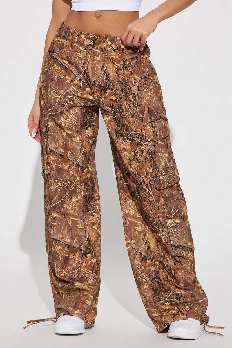 On The Hunt Camo Cargo Pant - Brown/combo