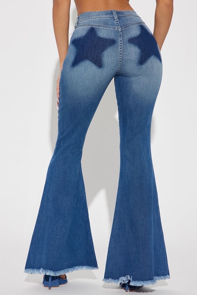 Rodeo Star Flare Jeans - Medium Wash | Fashion Nova, Jeans