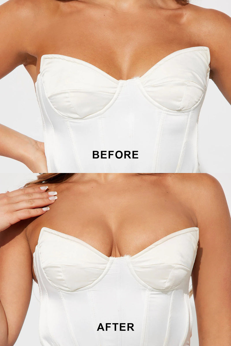 BOOMBA Demi Boost Inserts REVIEW, Sticky Push Up Bra, Before and After