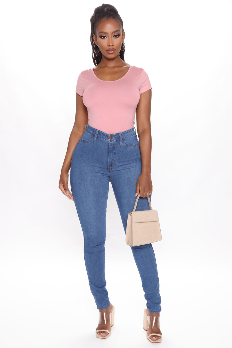 Sabela Basic Bodysuit Blush Fashion Nova Basic Tops And Bodysuits Fashion Nova 5545