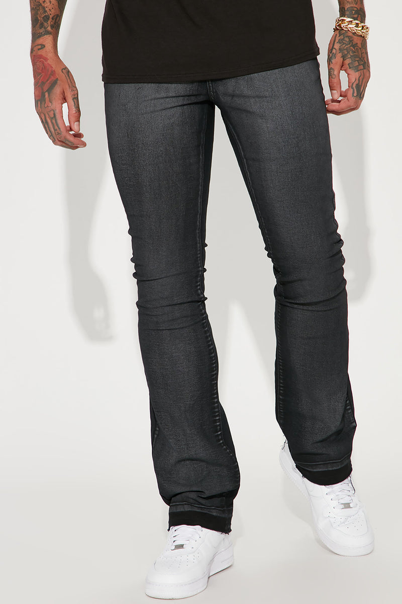 Hardwear Stacked Skinny Flare Jeans - Red, Fashion Nova, Mens Jeans
