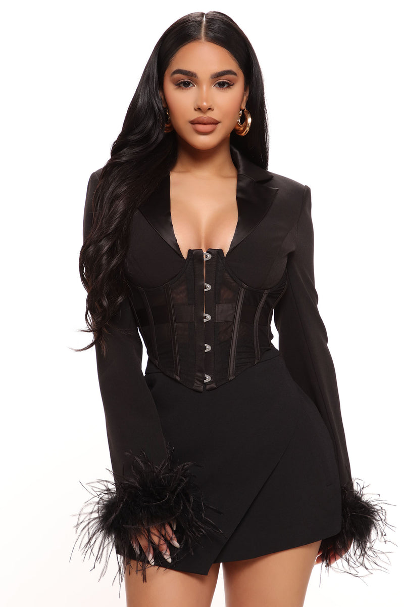 49ers Halftime Show Corset Top - Red/Black