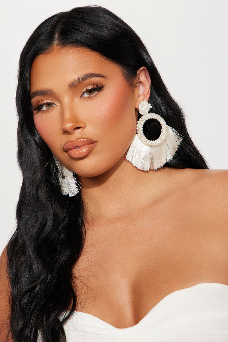 Bold Statement Pearl Earrings White Fashion Nova, Jewelry Fashion