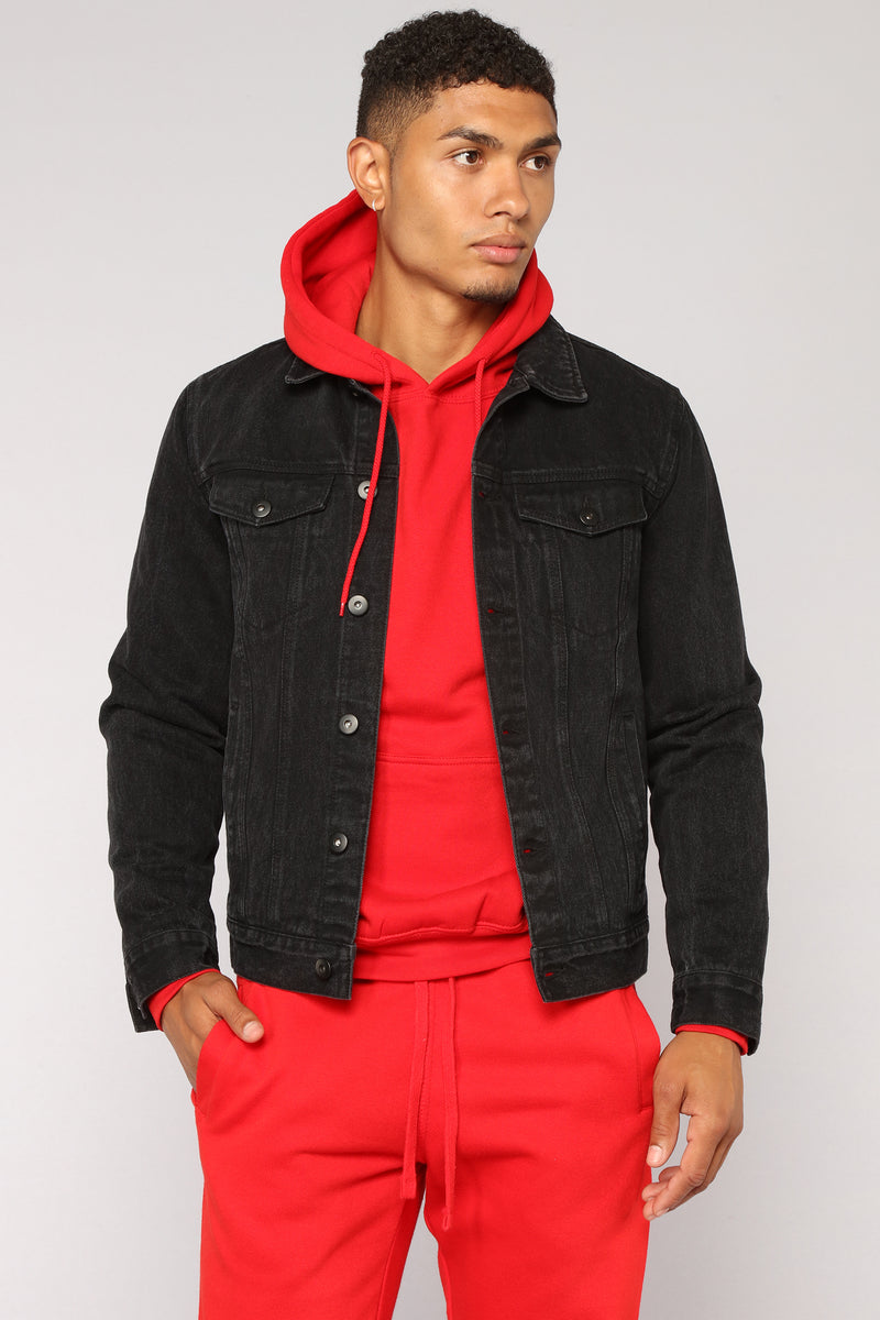  Men's Denim Jackets - Reds / Men's Denim Jackets / Men's  Lightweight Jackets: Clothing, Shoes & Jewelry