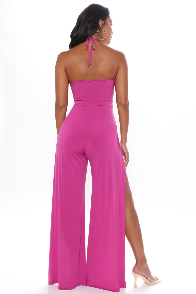 It's What I Want Jumpsuit - Magenta