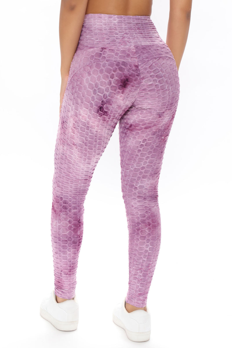 Honeycomb V Front Scrunch Butt Legging Purplecombo Fashion Nova Leggings Fashion Nova 5273