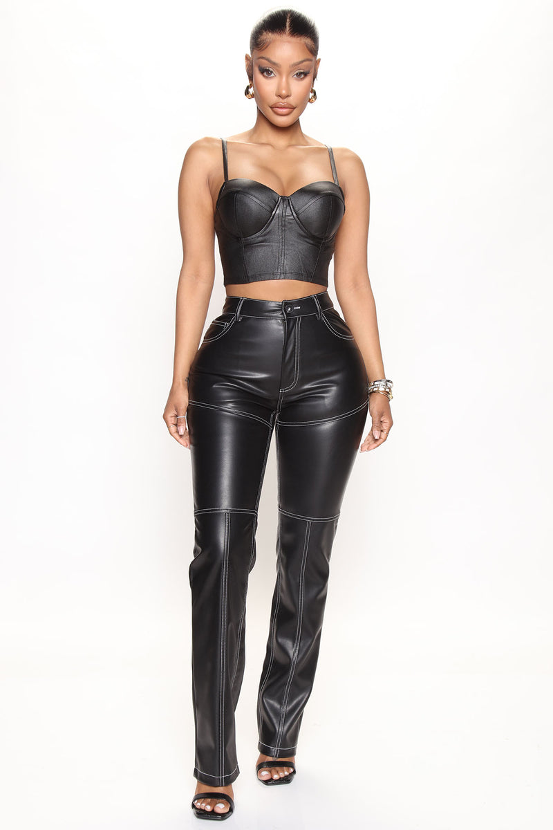 Super Soft Faux Leather Pant - Black, Fashion Nova, Pants