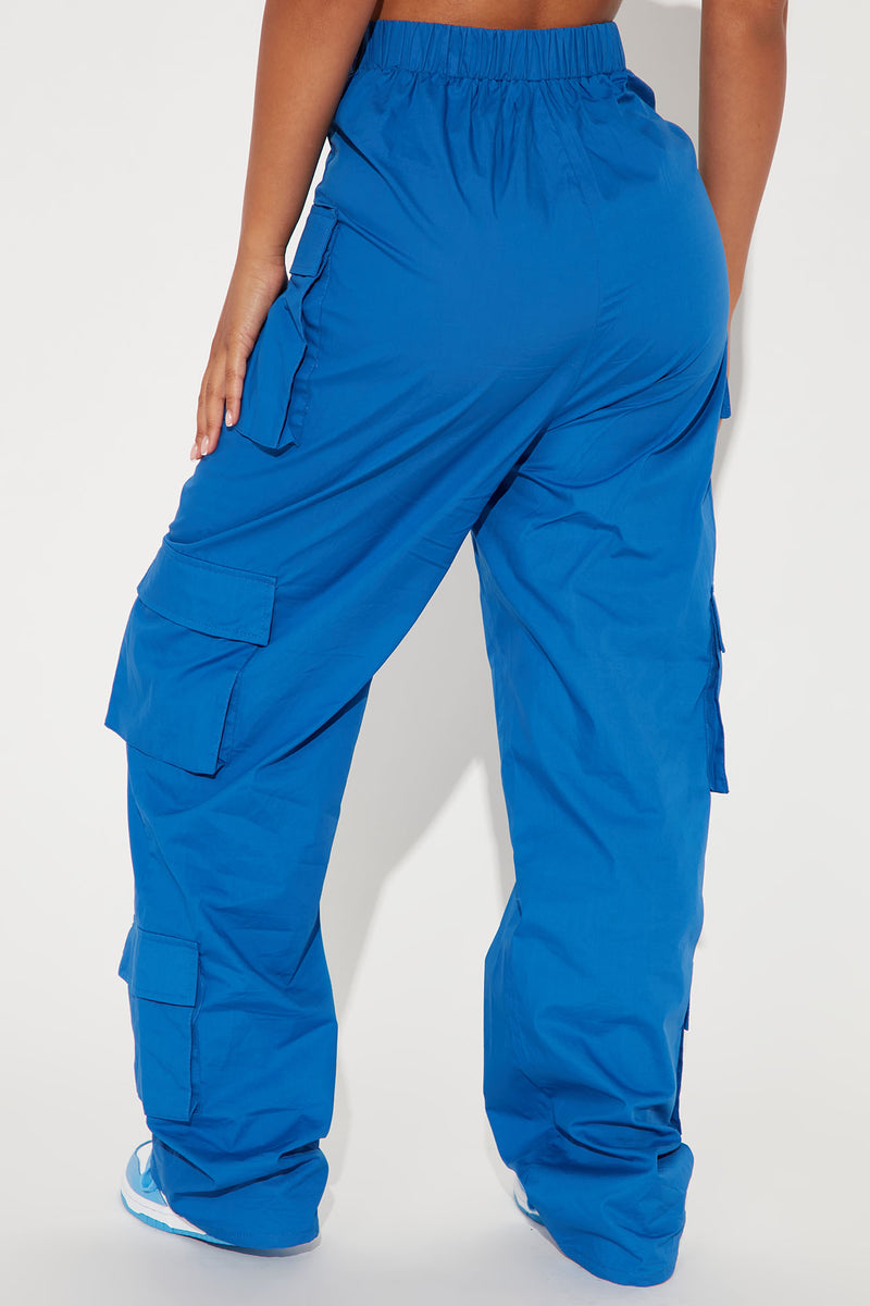 Blue Cargo Pants for Women