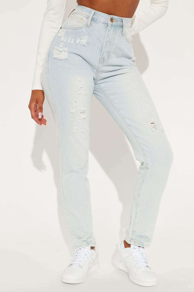 Drive To The Ocean Jeans - Light Blue Wash