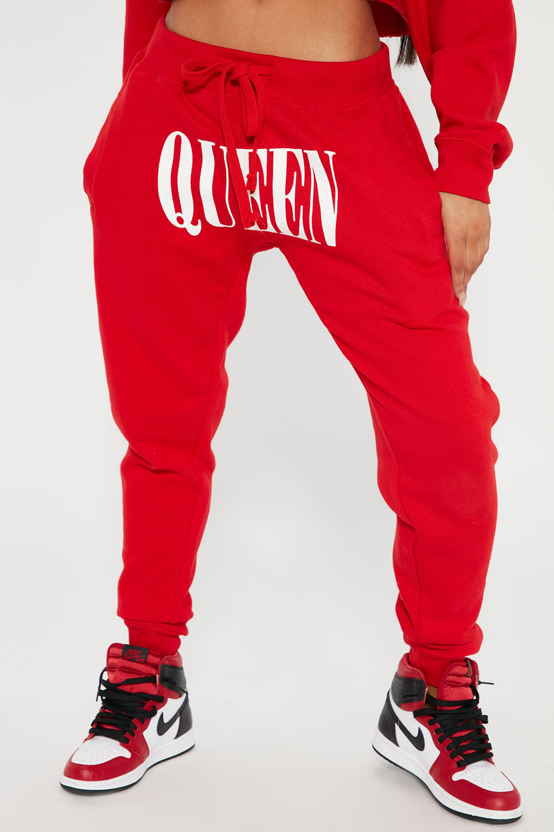 Atlanta Sweatpants - Red, Fashion Nova, Pants