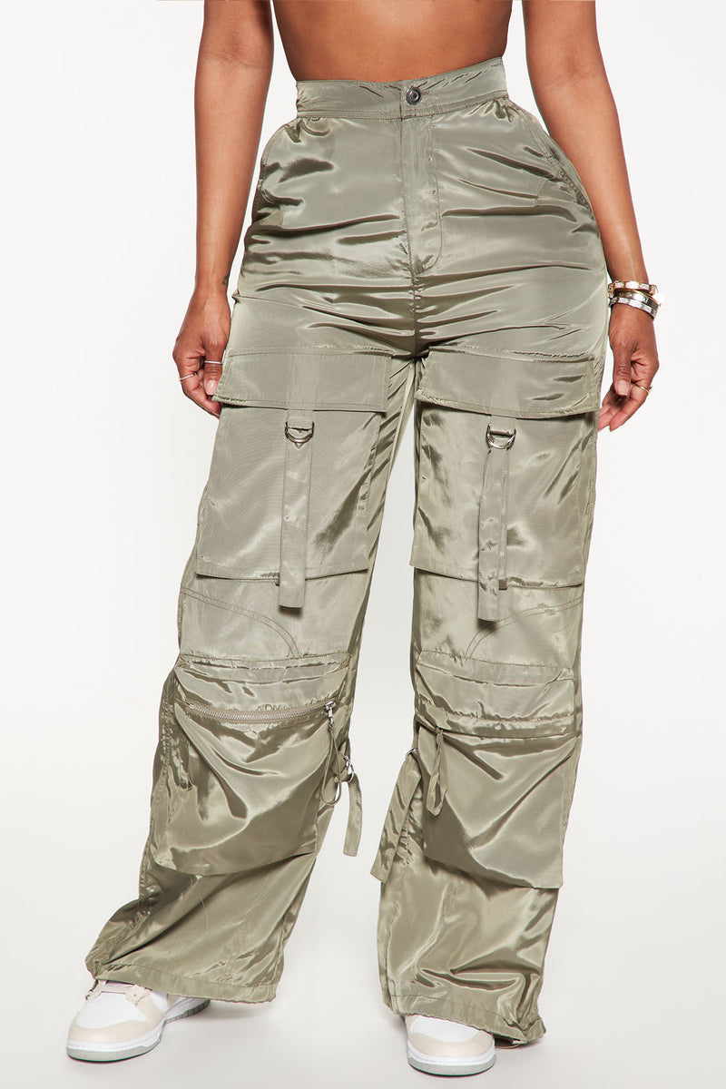 Only For You Cargo | | Nova Fashion 32 - Parachute Olive Pant Pants Nova, Fashion