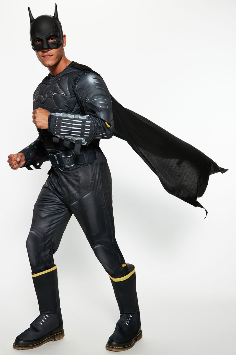 Batman 5 Piece Costume Set - Black, Fashion Nova, Mens Costumes