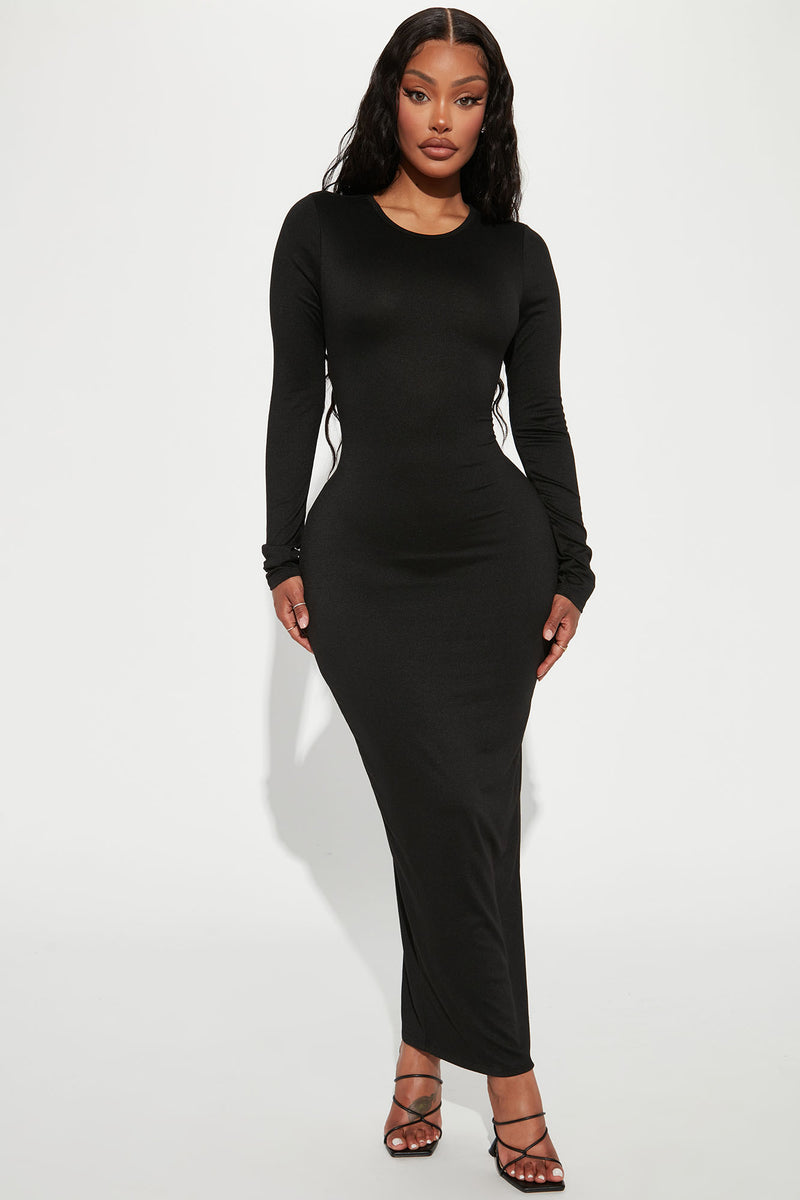 Jeanne Maxi Dress - | | Nova Fashion Fashion Nova, Dresses Black