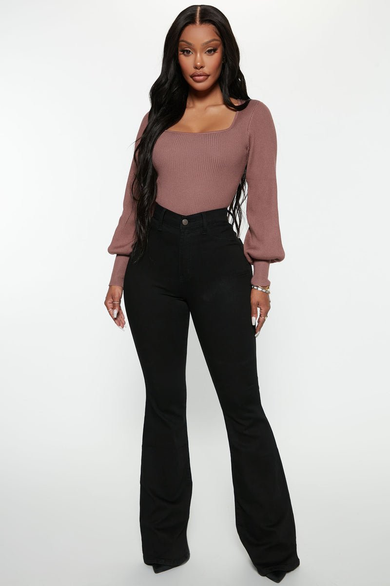 Keeping It Real Flare Jeans, Black – Chic Soul
