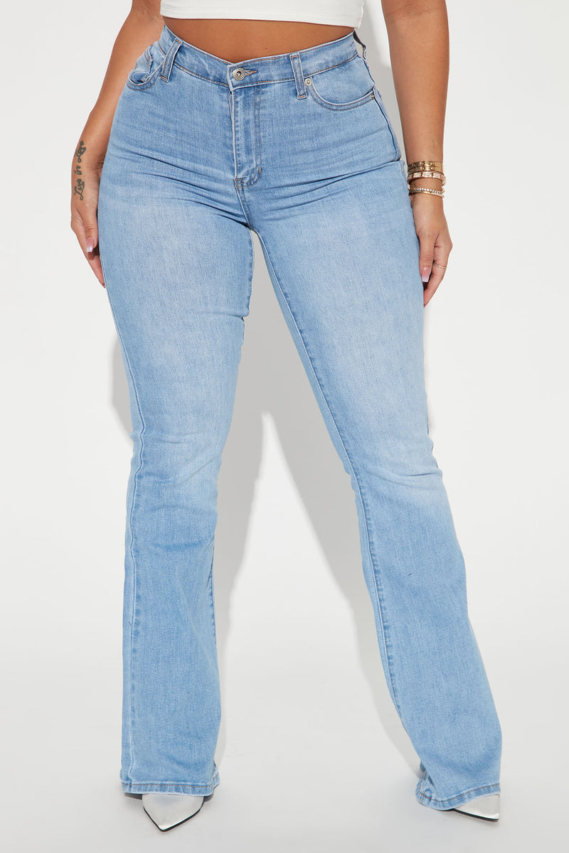 Dare To Flare Mary Jane Jeans - Medium Blue Wash