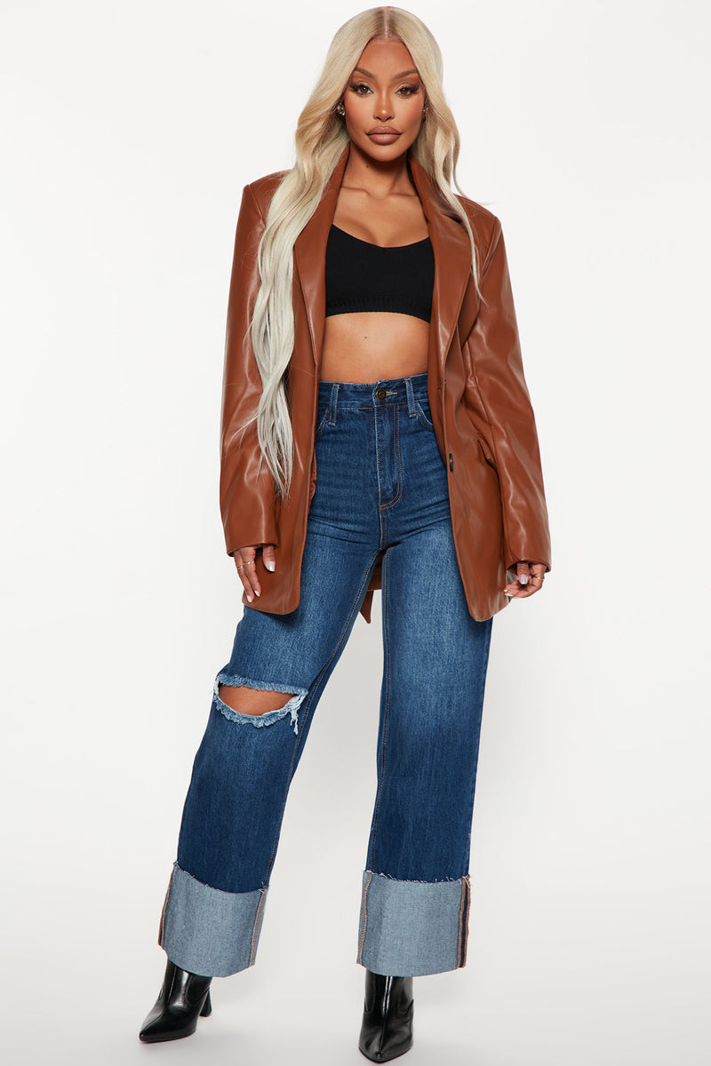 City Girl Chic Jacket Cognac Fashion Nova Jackets And Coats Fashion Nova 