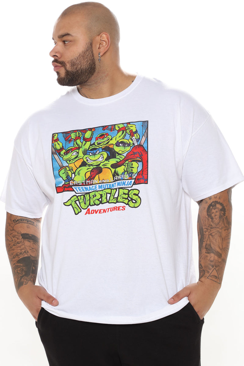 Teenage Mutant Ninja Turtles Adult Short Sleeve T-Shirt White / SM