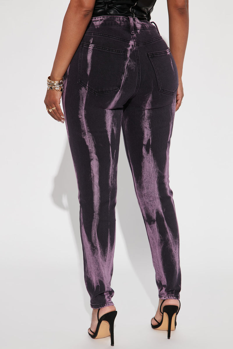 NEW Purple Brand Jeans Black Vintage Personality Fashion