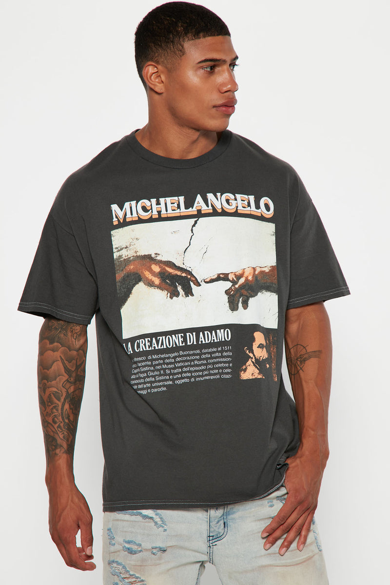 Los Angeles In The Field Short Sleeve Tee - Black, Fashion Nova, Mens  Graphic Tees