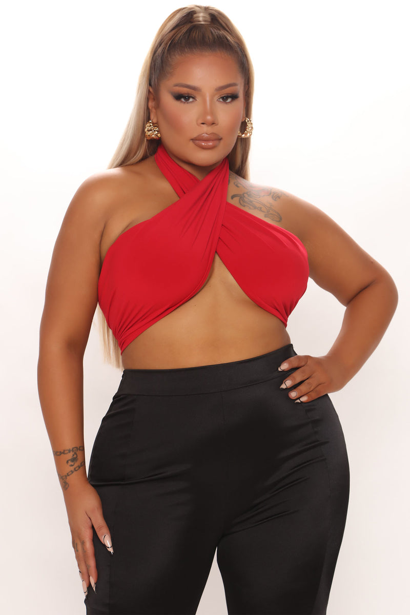 Higher Highs Halter Top Red Fashion Nova Knit Tops Fashion Nova