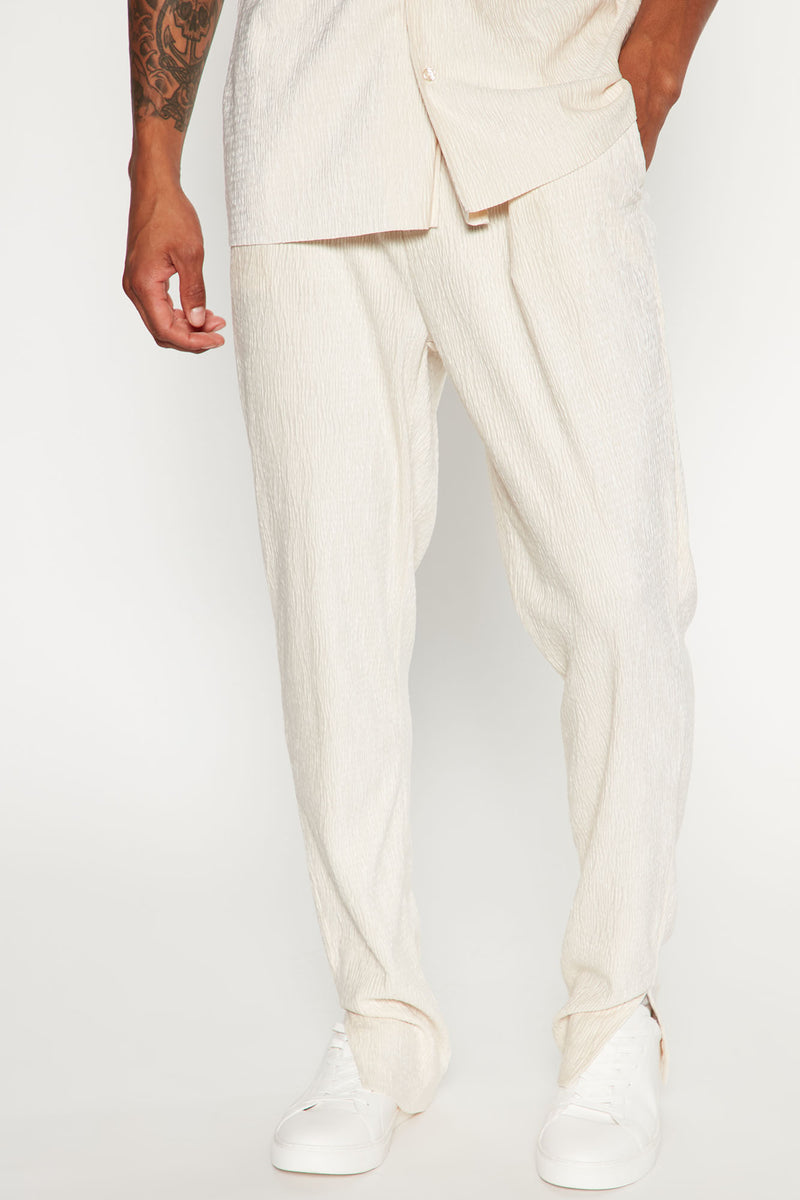 Men's The Modern Stretch Slim Trouser in Off White Size 42 by Fashion Nova