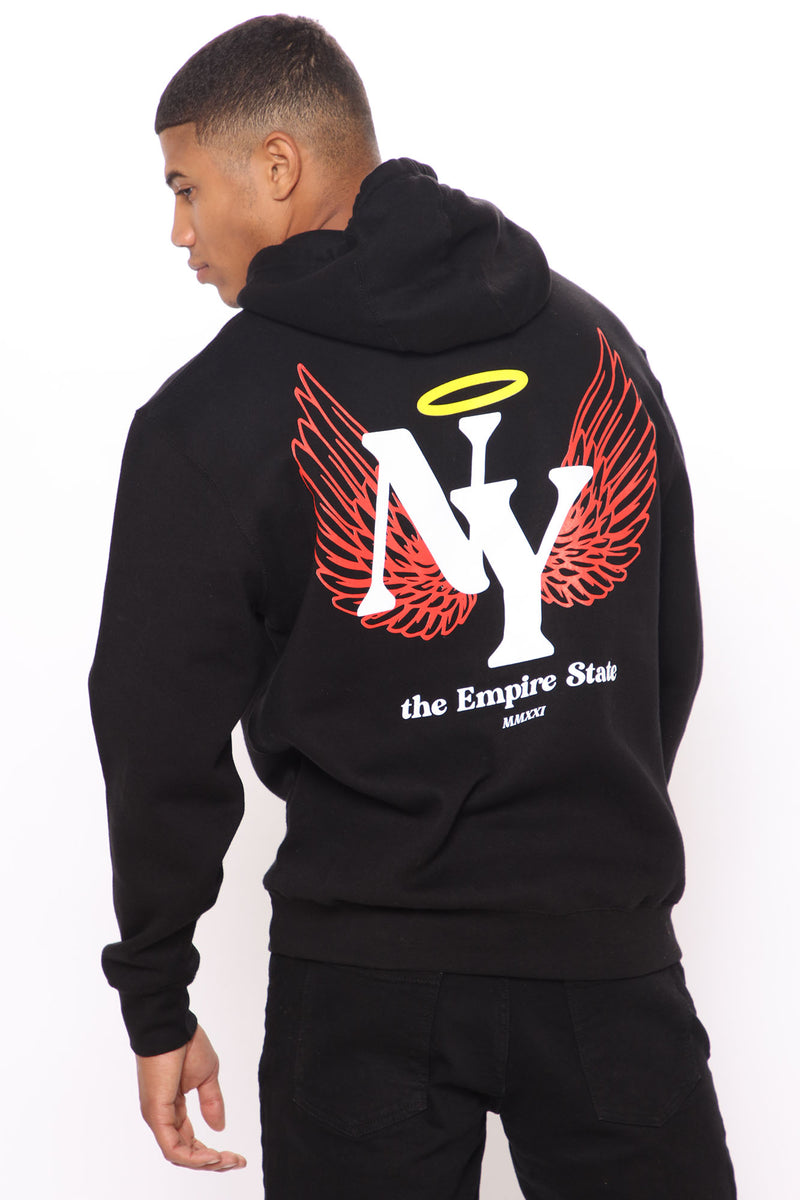 I Love New York Hoodie - Black, Fashion Nova, Mens Graphic Tees