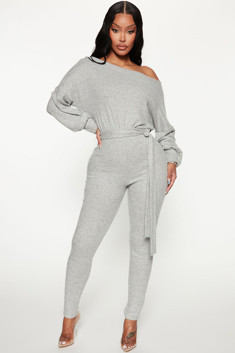 Washed Grey Structured Contour Rib Zip Jumpsuit in 2023  Casual rompers,  Jumpsuit, Everyday essentials products