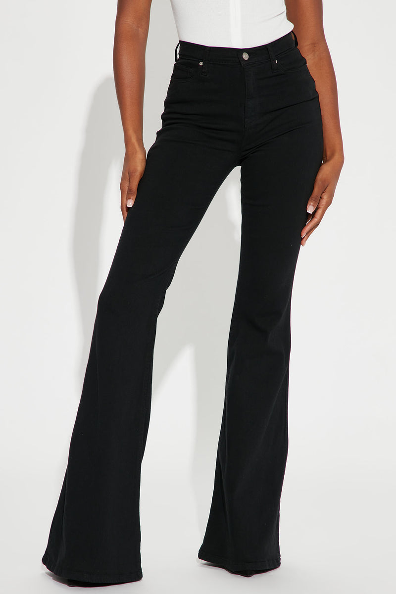 Tall Santorini Super Stretch Flare Jeans - Black, Fashion Nova, Jeans