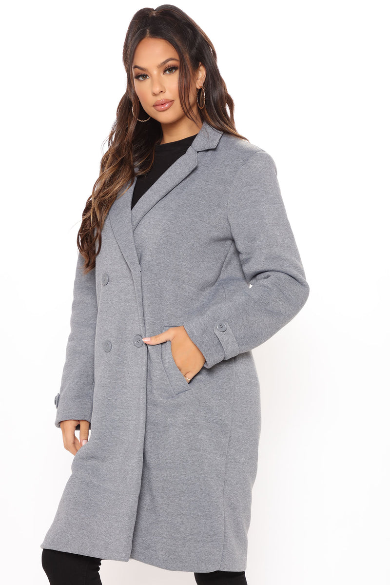 All Business Baby Coat - Heather Grey
