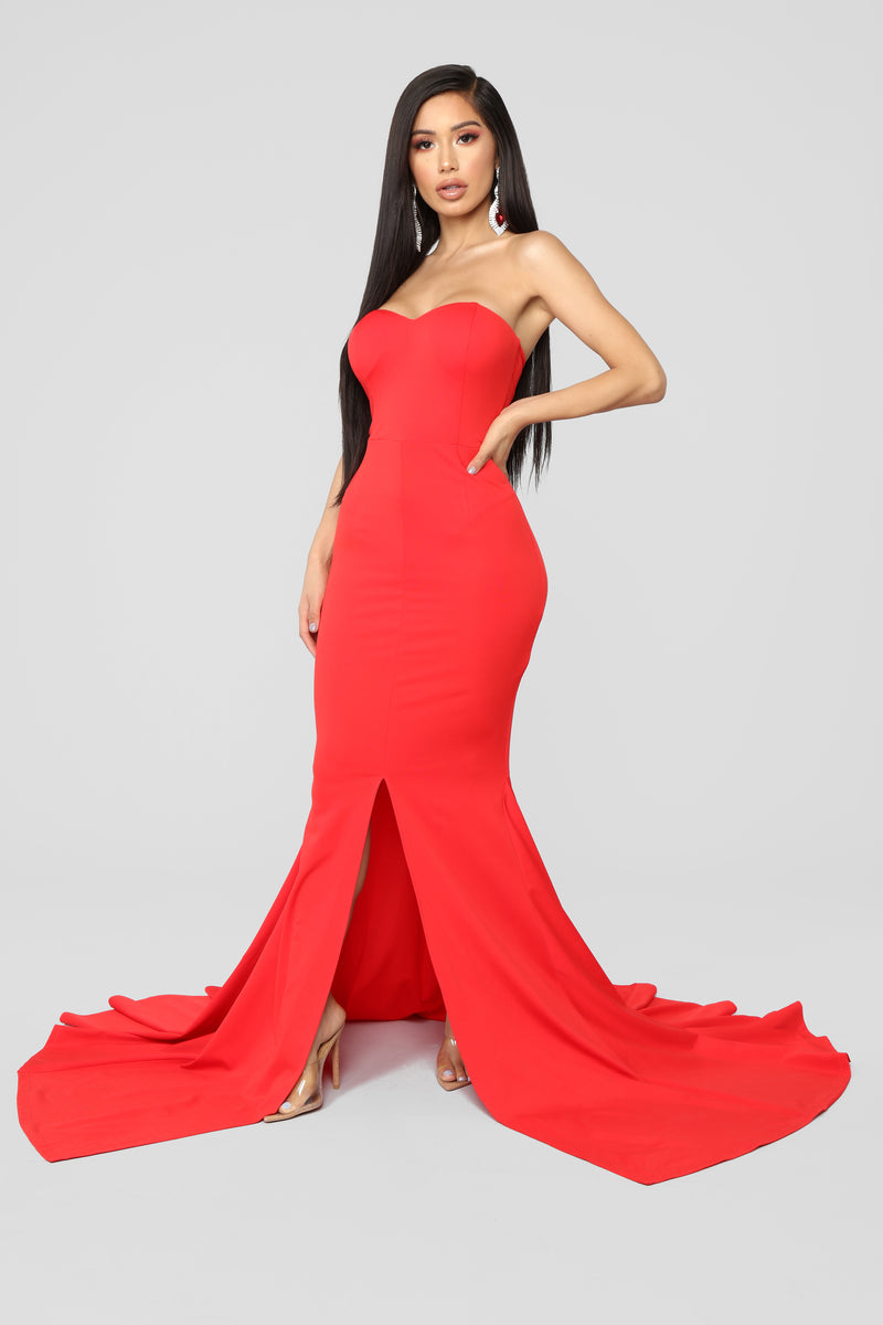 Feeling Exquisite Mermaid Dress Red Fashion Nova Luxe Fashion Nova 
