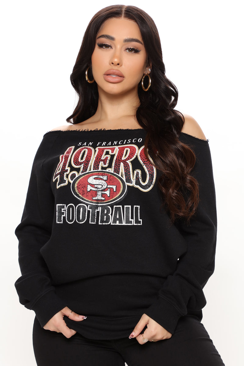 San Francisco 49ers Women's All Sport Couture NFL Wildkat Shirt Pick