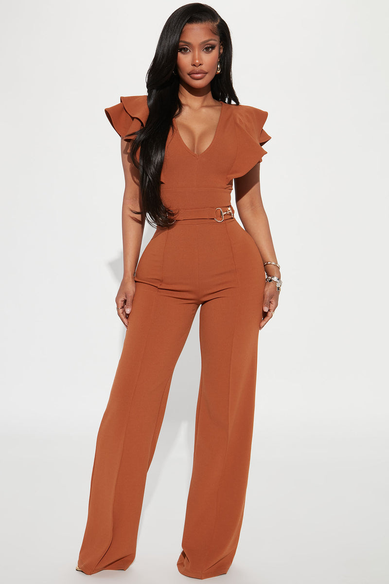 Class And Sass Jumpsuit - Red, Fashion Nova, Jumpsuits