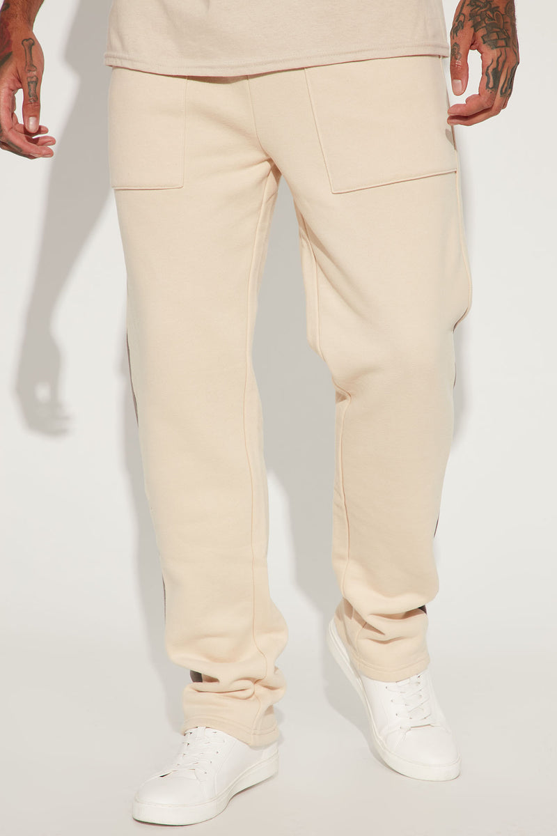 Fatigued Soldier Striped Sweatpant - Cream | Fashion Nova, Mens
