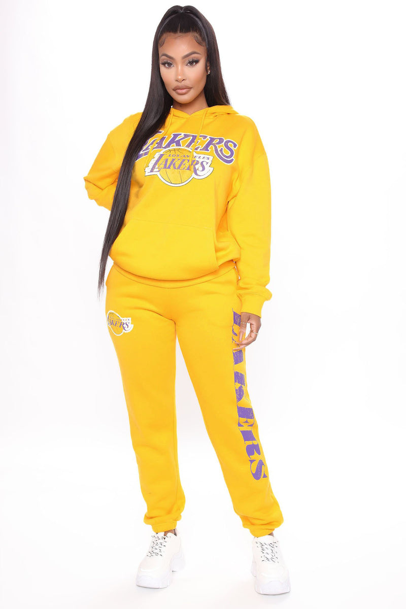Lakers Overtime Hoodie - Black, Fashion Nova, Screens Tops and Bottoms