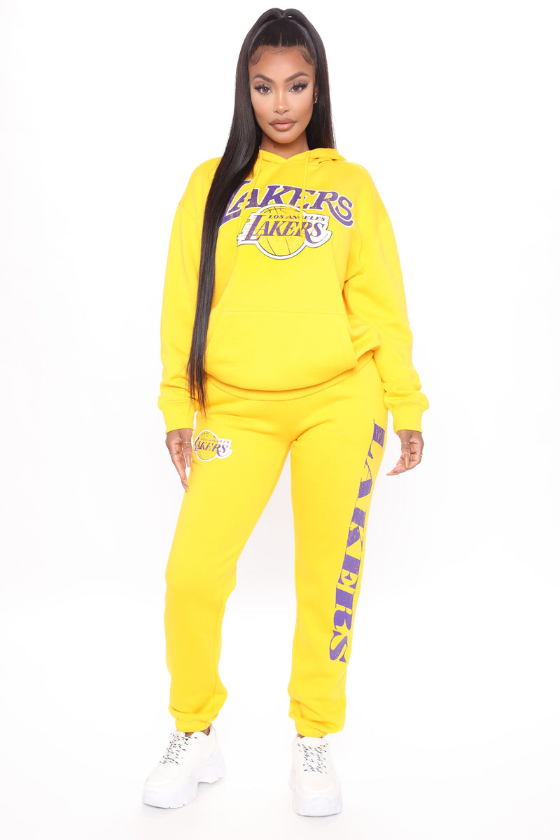 Women's Los Angeles Lakers Socks in White by Fashion Nova