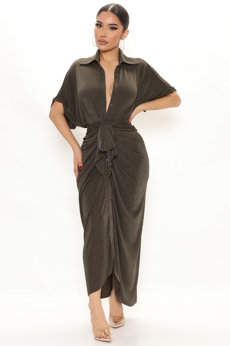 Marigold Midi Dress - Tan, Fashion Nova, Dresses